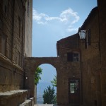 End of the street in Pienza