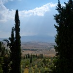 Rainstorm seen from Pienza